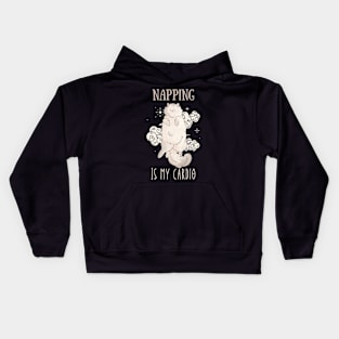 Napping is my cardio - Persian Cat - Gifts for cat lovers Kids Hoodie